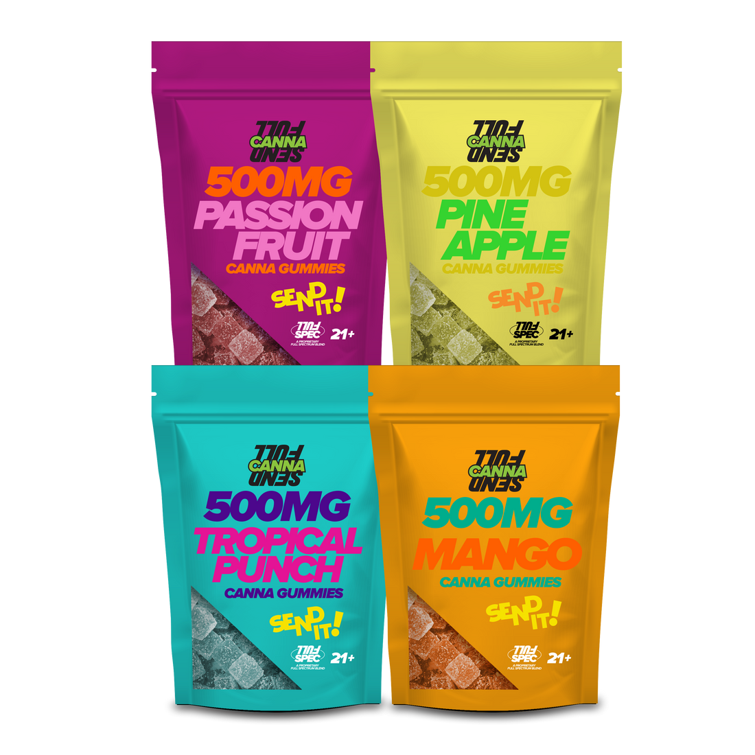 FullSend Canna Gummy Full Spectrum Hemp Extract Gummies