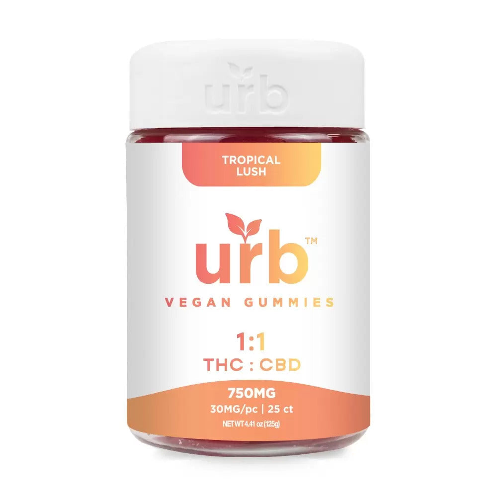 URB 1:1 THC CBD Gummies 750MG - Triangle Hemp Wellness