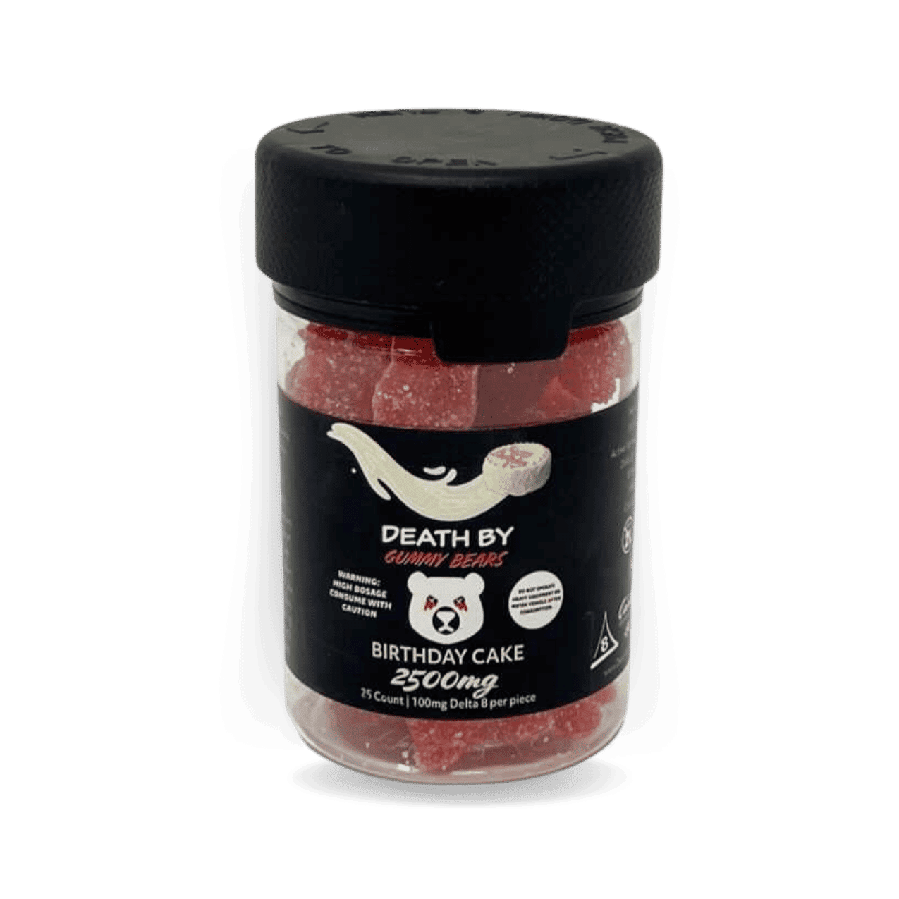 Death by Gummy Bears- 2500mg/ 25 per jar