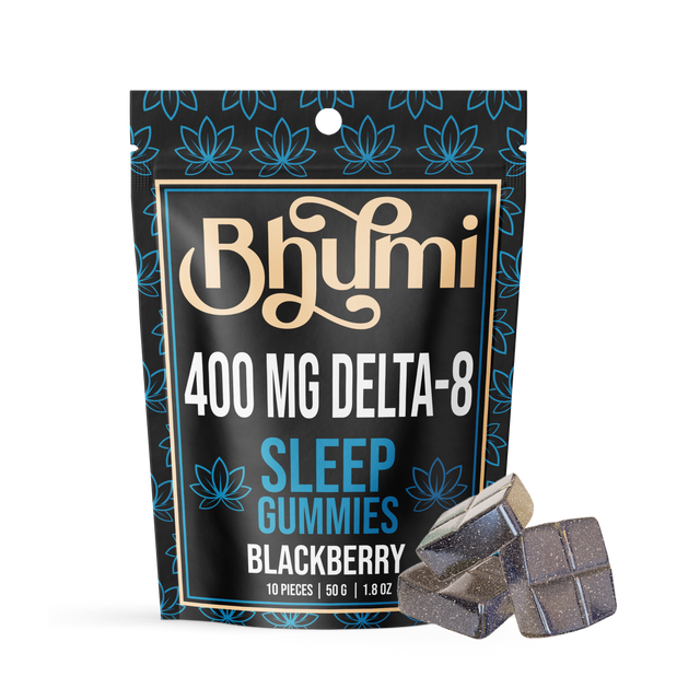 Bhumi Blackberry Gummy 10pc (400mg D8) - Triangle Hemp Wellness
