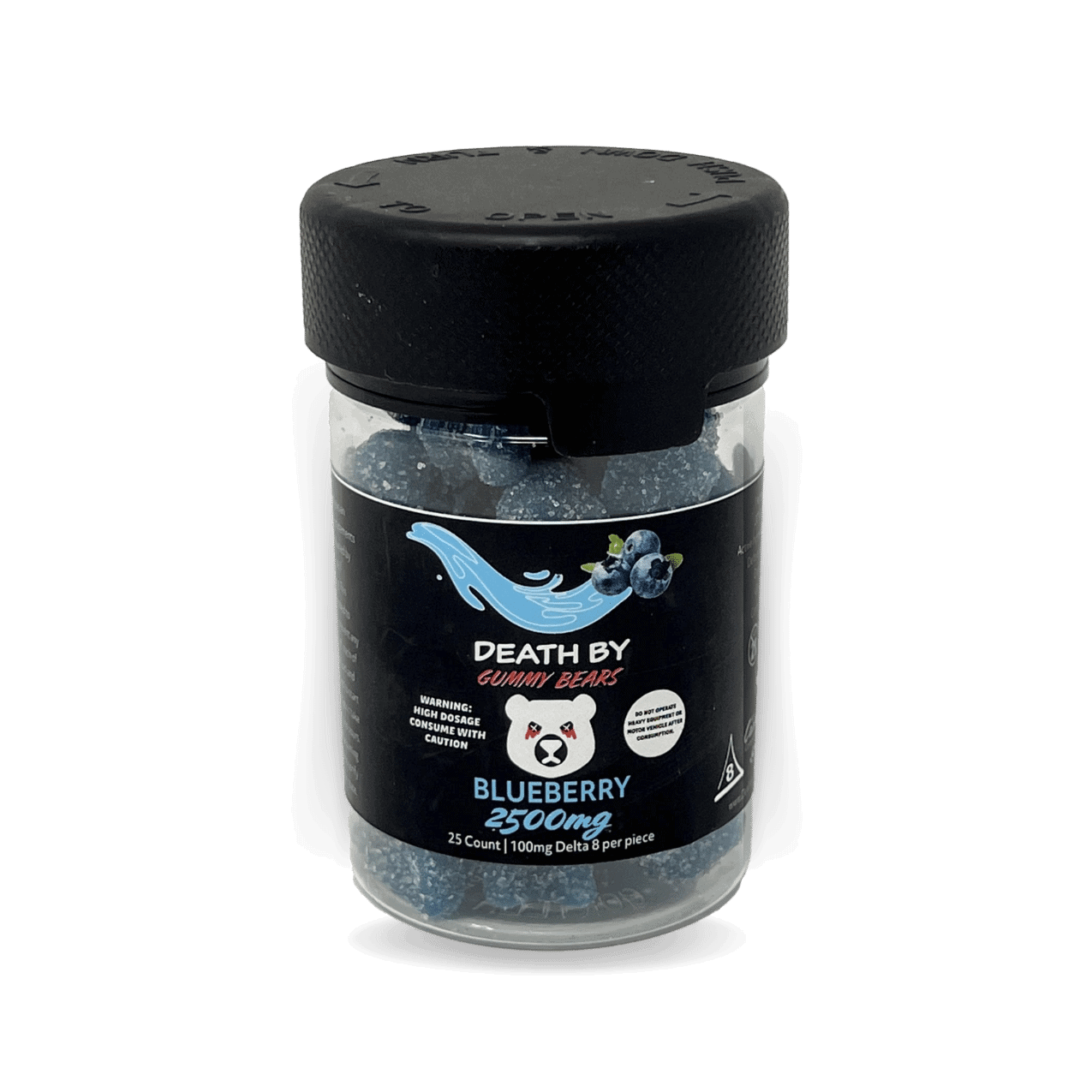 Death by Gummy Bears- 2500mg/ 25 per jar
