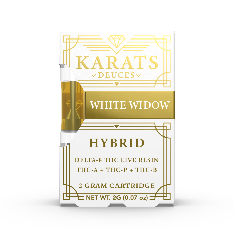 White Widow Karats Deuces Cartridge 2G - Triangle Hemp Wellness