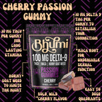 Bhumi Cherry Passion Gummies (D9, THCv, Maca, Horny Goat Weed)
