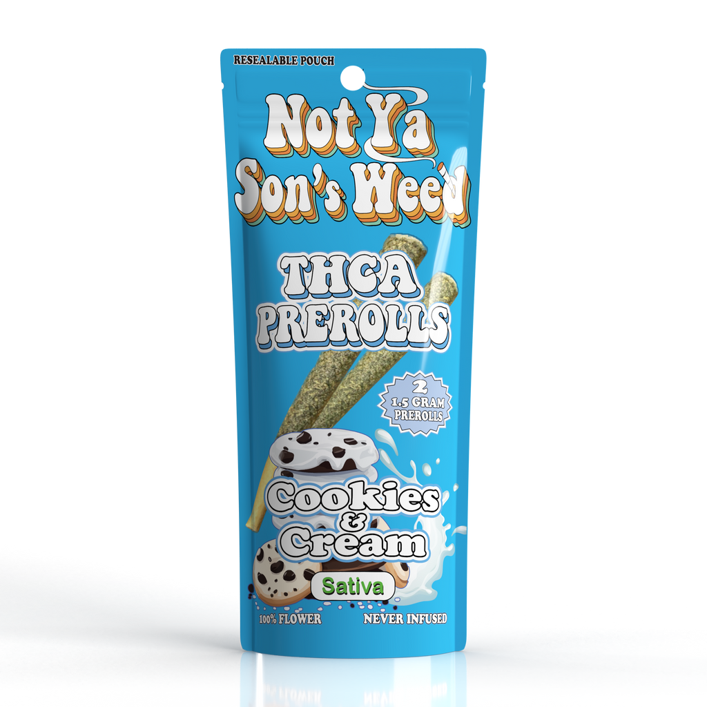 NYSW Cookies & Cream Pre Roll – THCA 2 Pack - Triangle Hemp Wellness