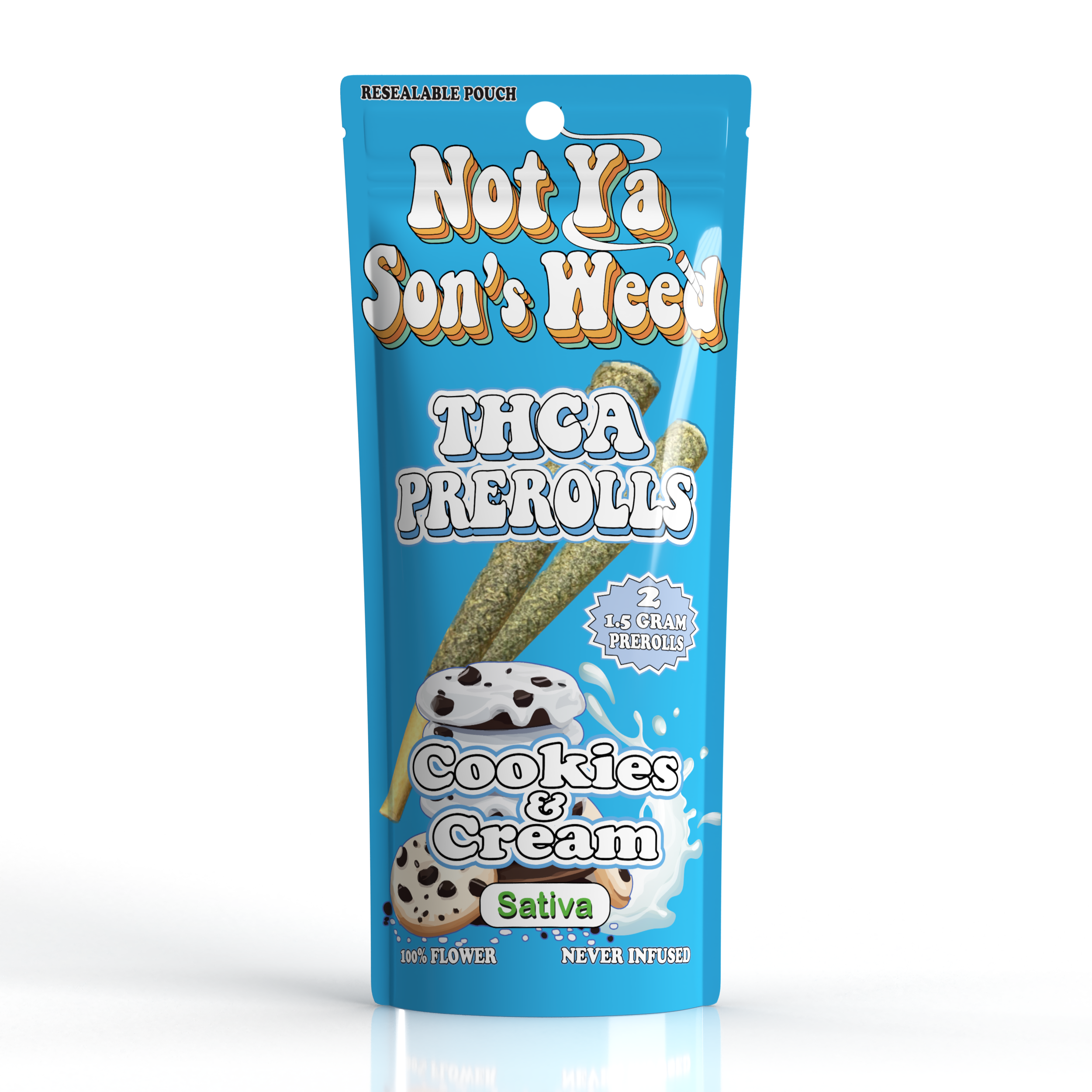 NYSW Cookies & Cream Pre Roll – THCA 2 Pack - Triangle Hemp Wellness