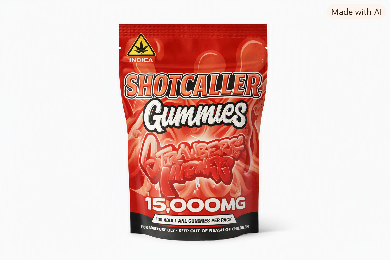 Shotcaller 420 Blend Gummies 15,000mg – 1,500mg Per Gummy (10ct)