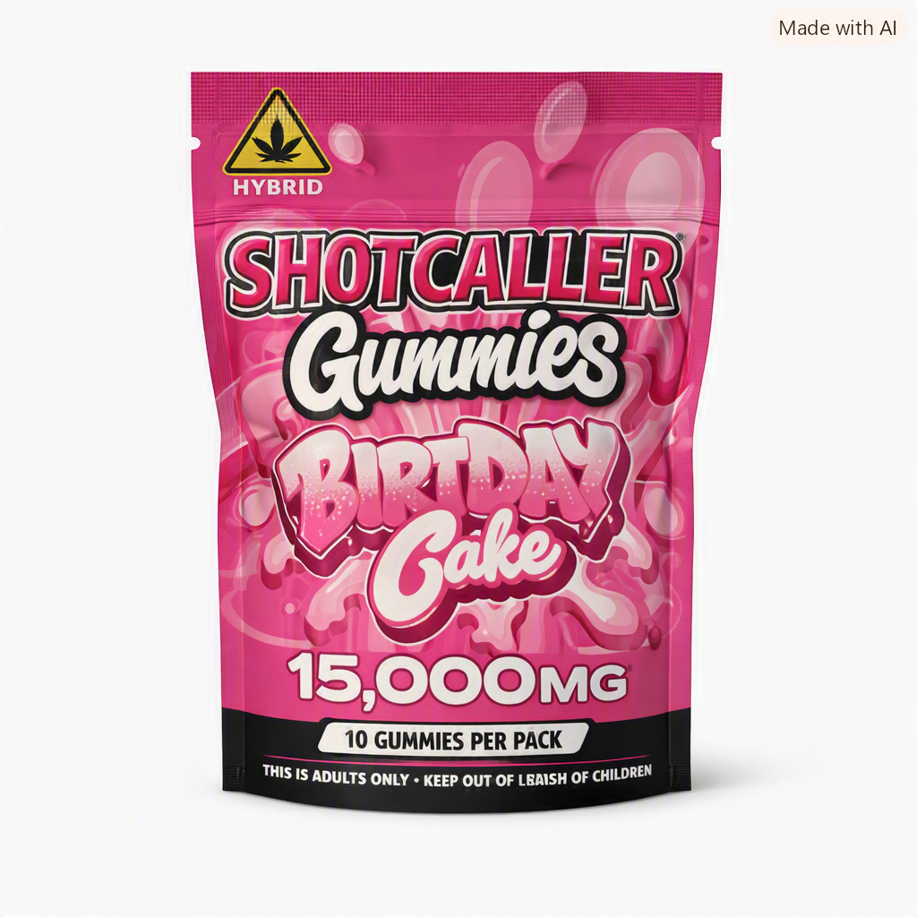 Shotcaller 420 Blend Gummies 15,000mg – 1,500mg Per Gummy (10ct)