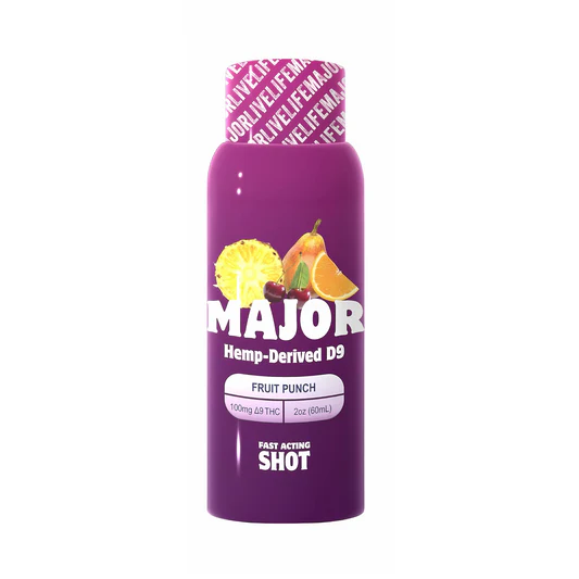 Major - Fruit Punch, Fast Acting Shot - Triangle Hemp Wellness