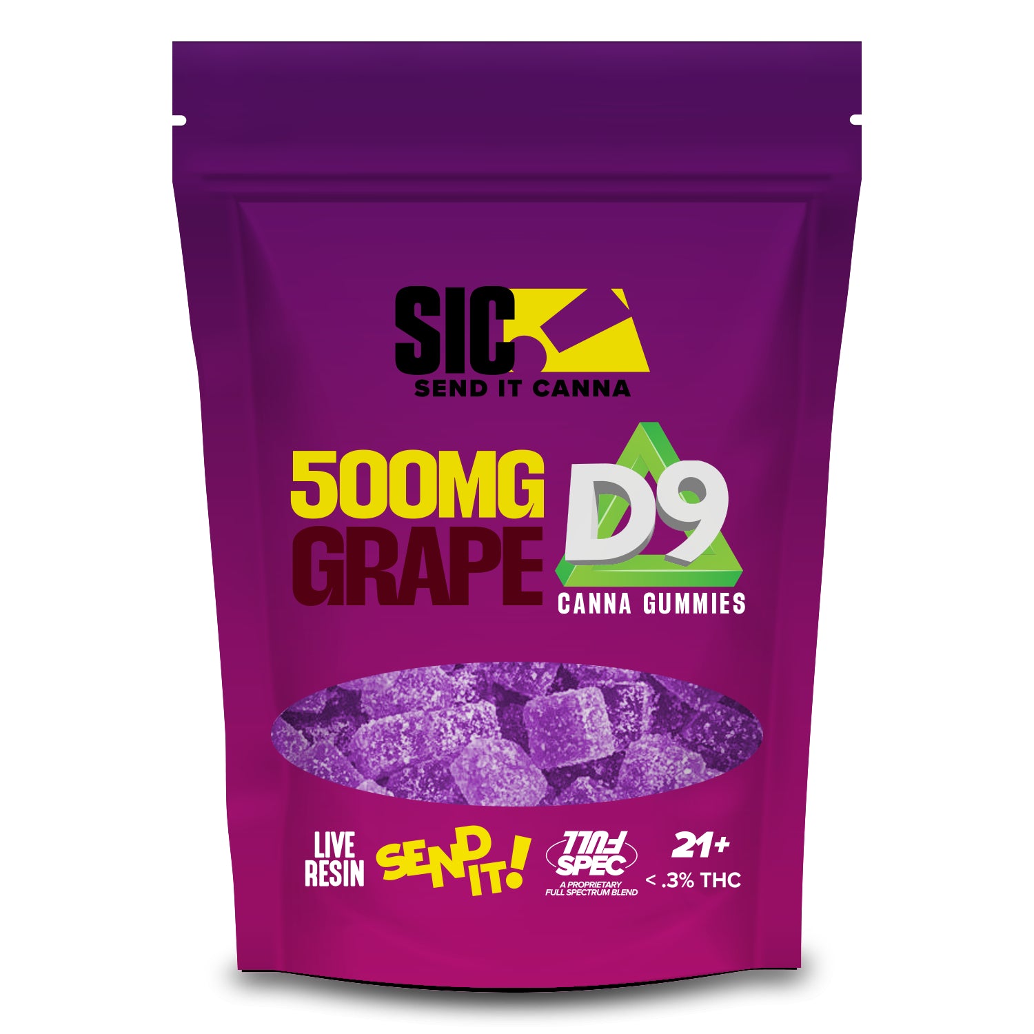 FULL SEND DELTA 9 GUMMIES 500MG - Triangle Hemp Wellness