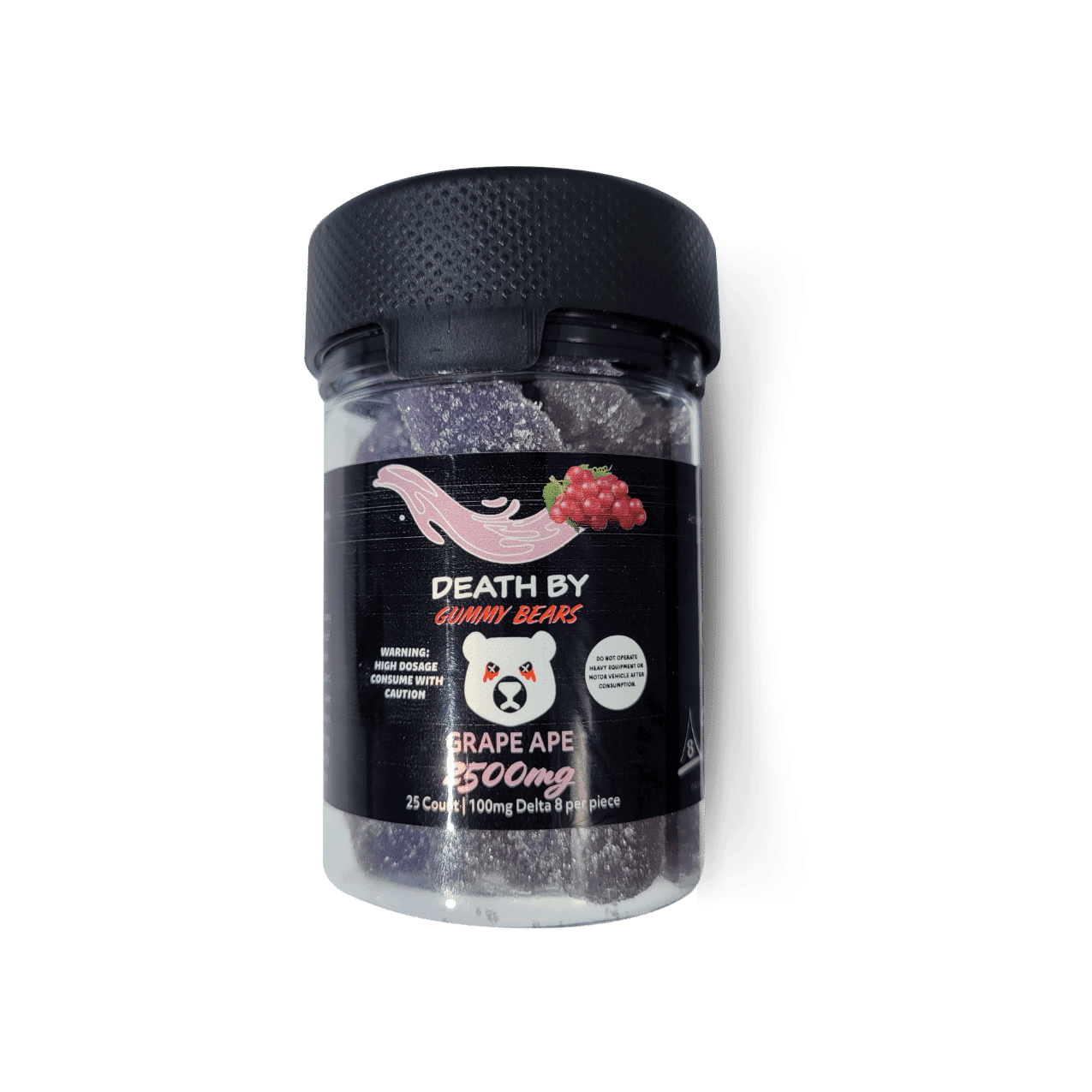 Death by Gummy Bears- 2500mg/ 25 per jar