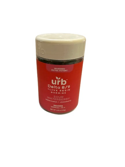 Urb Live Resin D8 | D9 Gummy Jars 3500mg - Triangle Hemp Wellness