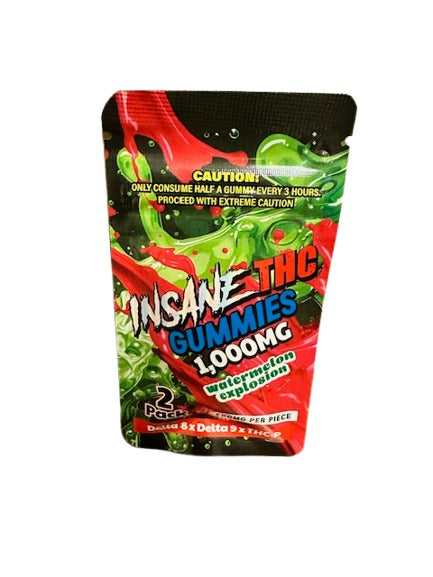 Insane THC Heavy Blend Gummies|(2ct) 1000MG - Triangle Hemp Wellness