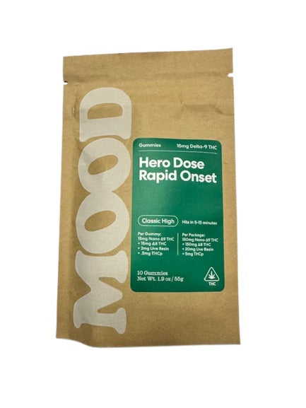 Hero Dose Rapid Onset Nano Live Resin Delta 9 - Mood - Triangle Hemp Wellness