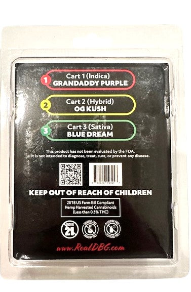 Death by Gummy Three 1-gram THC Carts with battery included! - Triangle Hemp Wellness