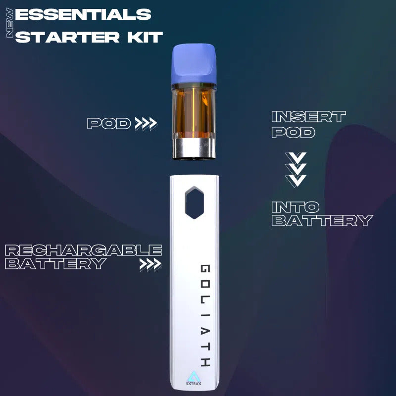 Extrax Essentials by Goliath | Delta-9 + THCP Preheat Device + Pod - Triangle Hemp Wellness