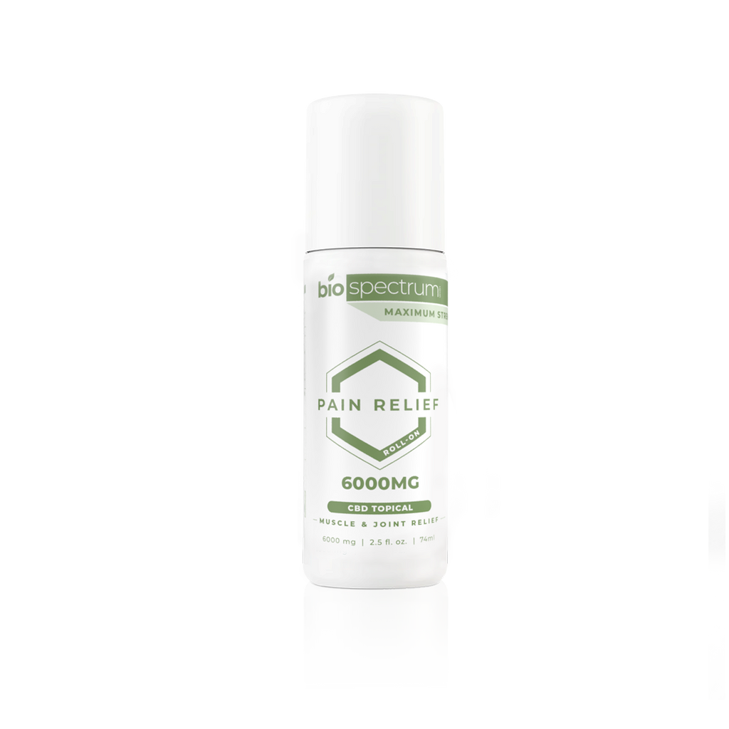 BioSpectrum Topical Relief Roll-On 6000mg | Broad Spectrum CBD + Lidocaine - Triangle Hemp Wellness
