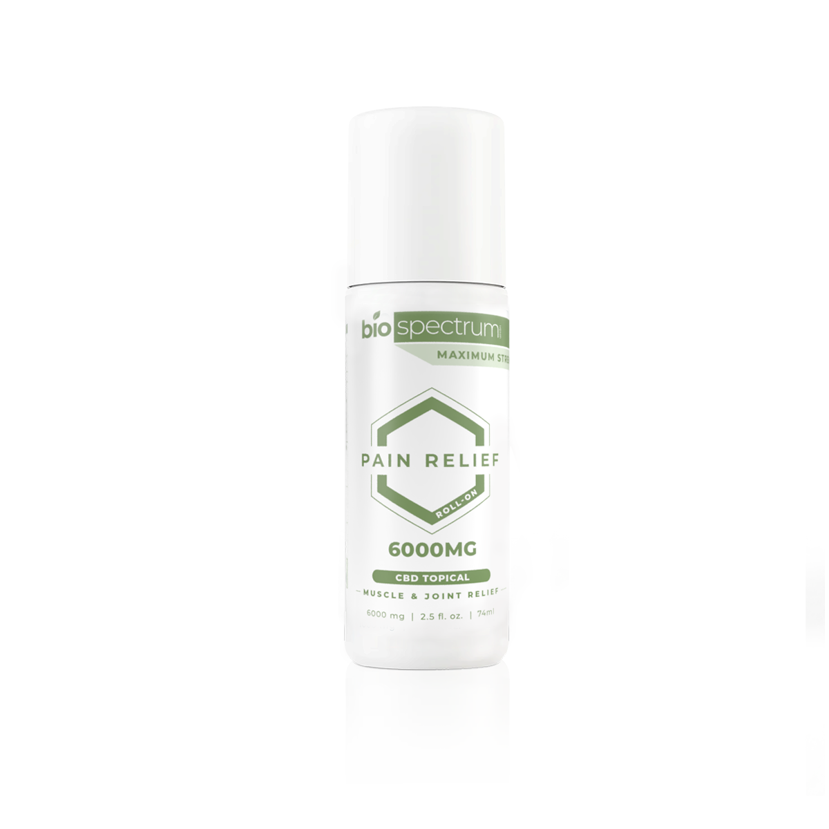 BioSpectrum Topical Relief Roll-On 6000mg | Broad Spectrum CBD + Lidocaine