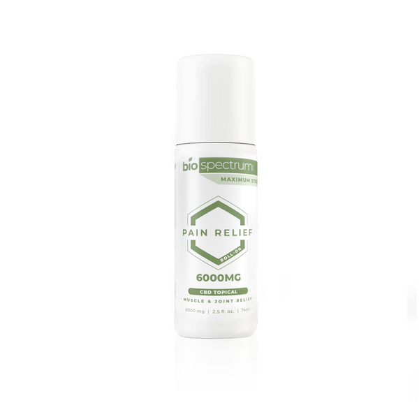BioSpectrum Topical Relief Roll-On 6000mg | Broad Spectrum CBD + Lidocaine