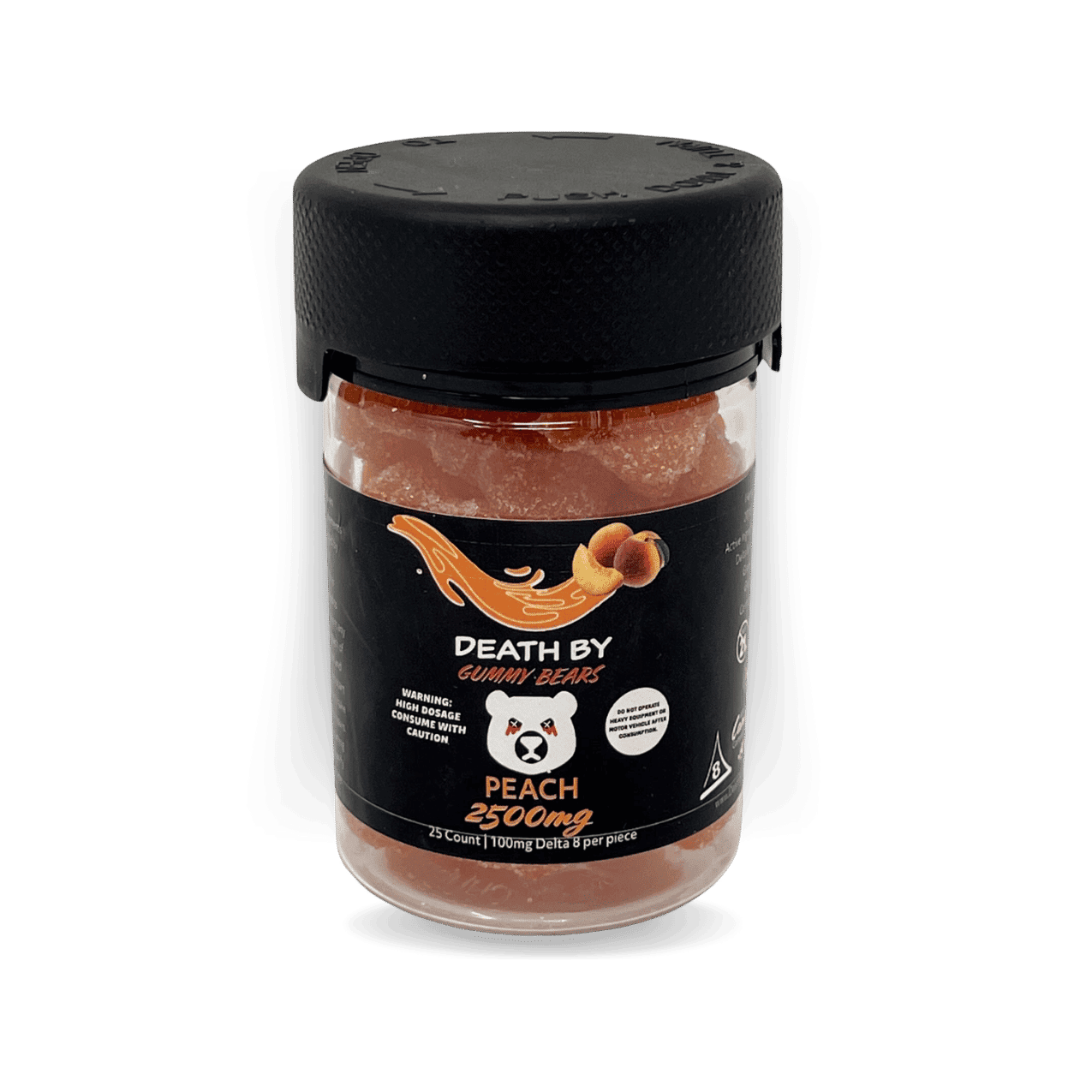 Death by Gummy Bears- 2500mg/ 25 per jar