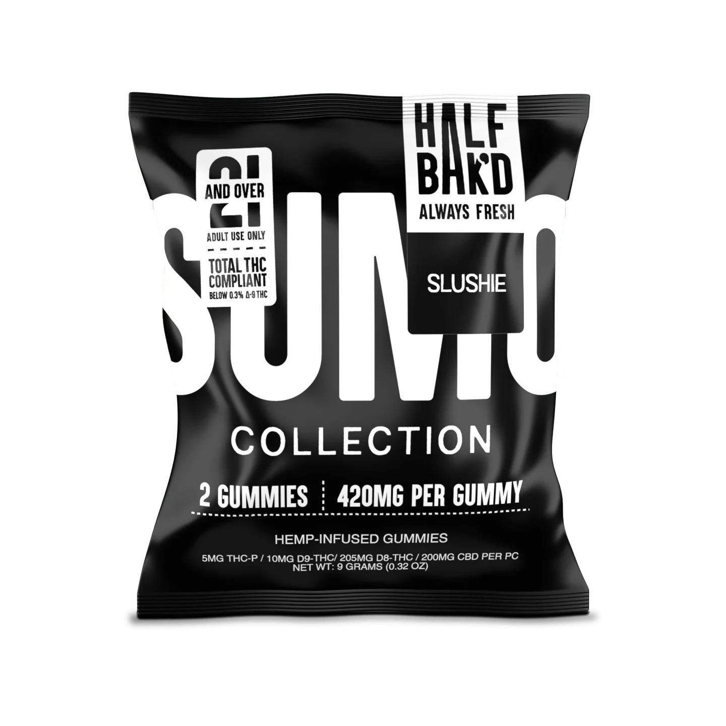 Half Bak’d Sumo Blend Gummies 2ct 840mg - Triangle Hemp Wellness