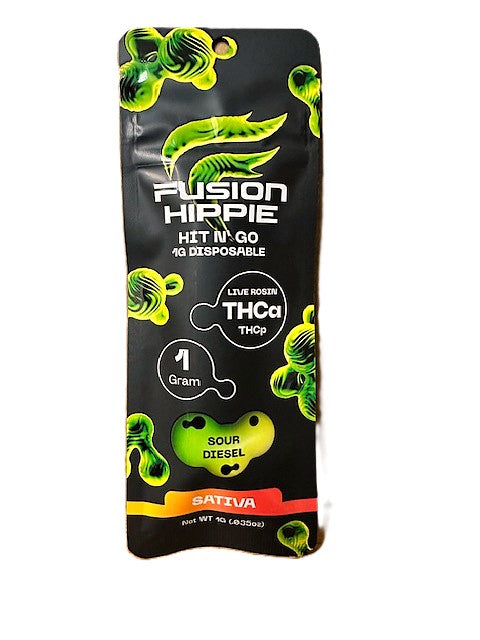 Fusion Hippie Hit N Go 1G THCP & THCA Disposable - 1g