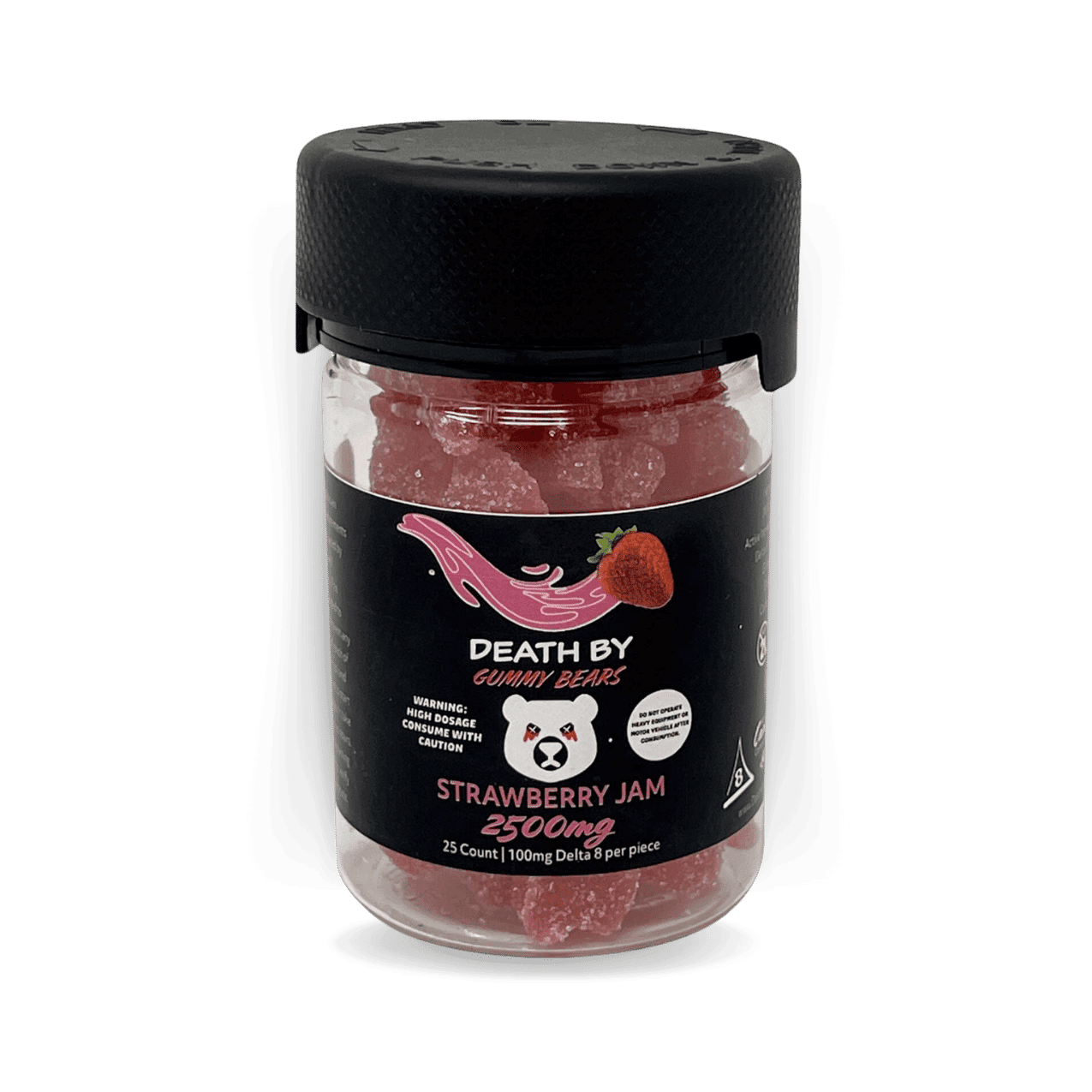 Death by Gummy Bears- 2500mg/ 25 per jar