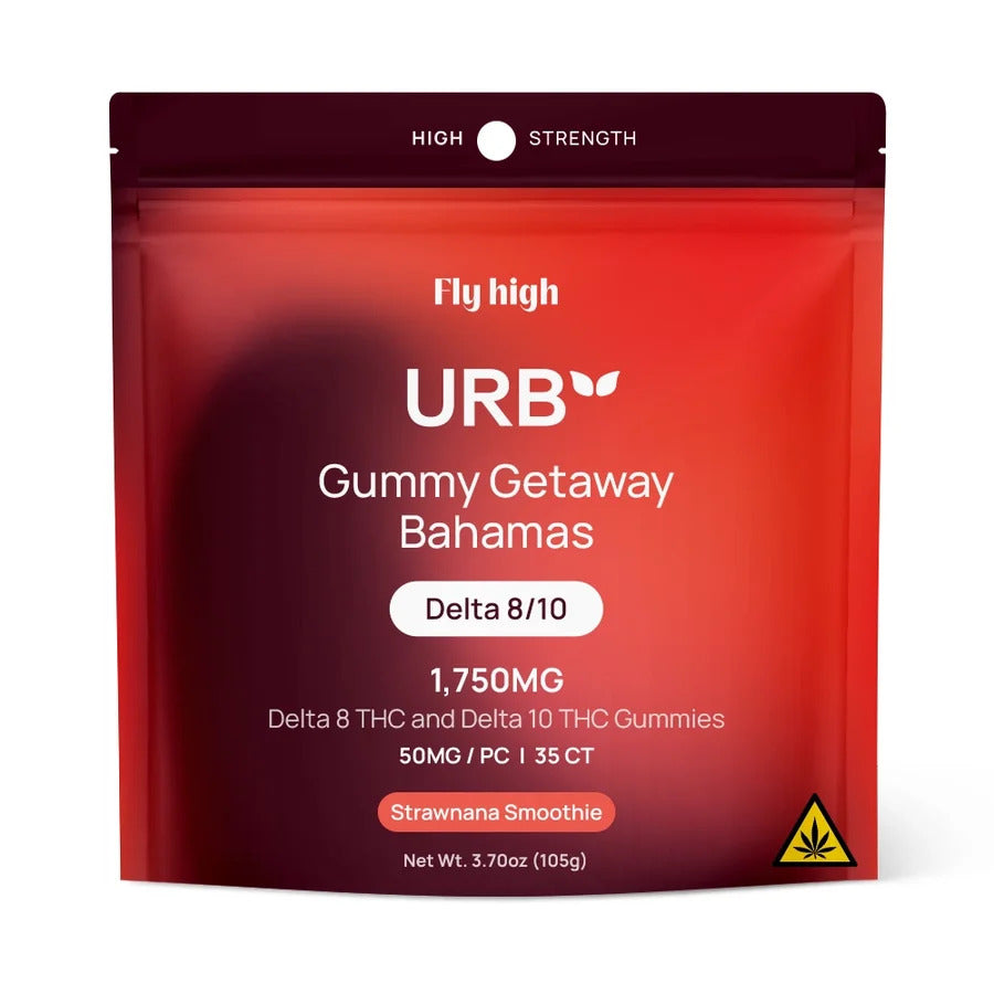 Urb Vegan Gummies 1750mg — Delta-8 + Delta-10 THC (50mg x 35ct)