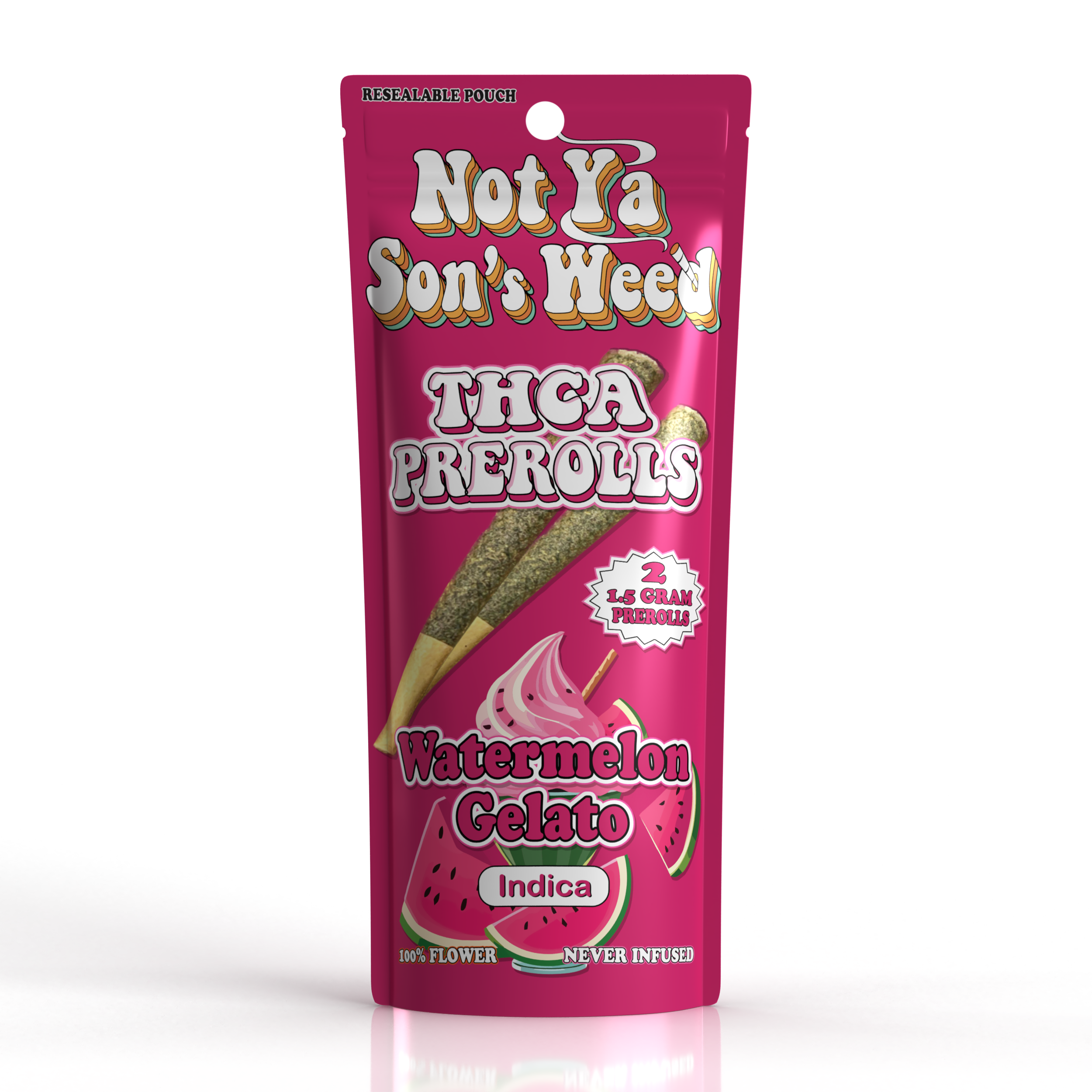 NYSW Watermelon Gelato Pre Roll – THCA 2 Pack - Triangle Hemp Wellness