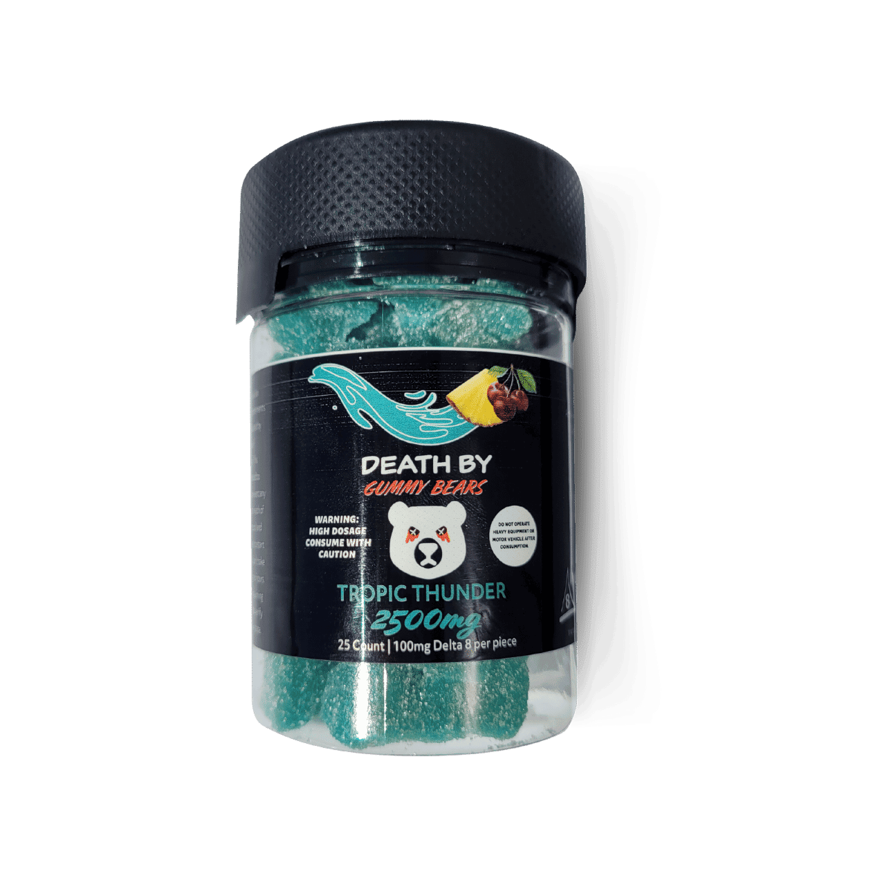 Death by Gummy Bears- 2500mg/ 25 per jar