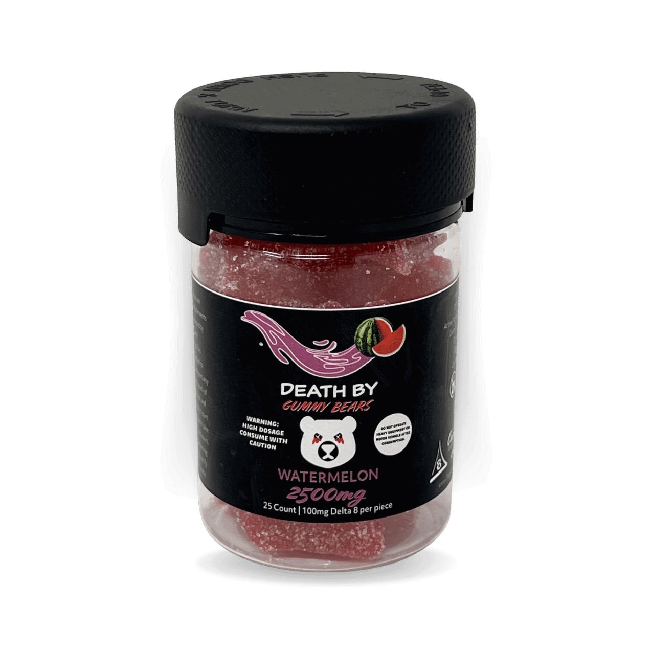 Death by Gummy Bears- 2500mg/ 25 per jar