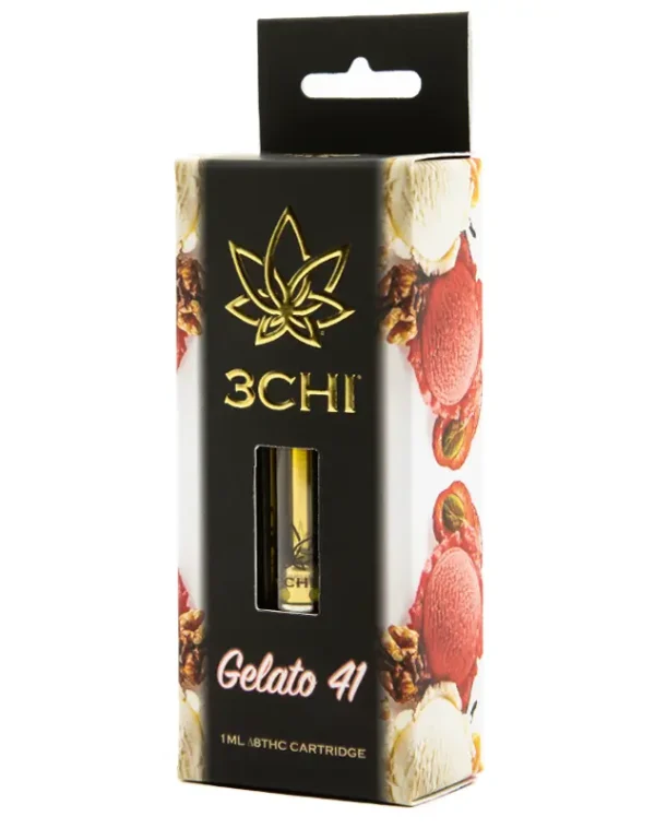 3 CHI Delta 8 THC Vape Cartridge - Gelato 41 - Triangle Hemp Wellness