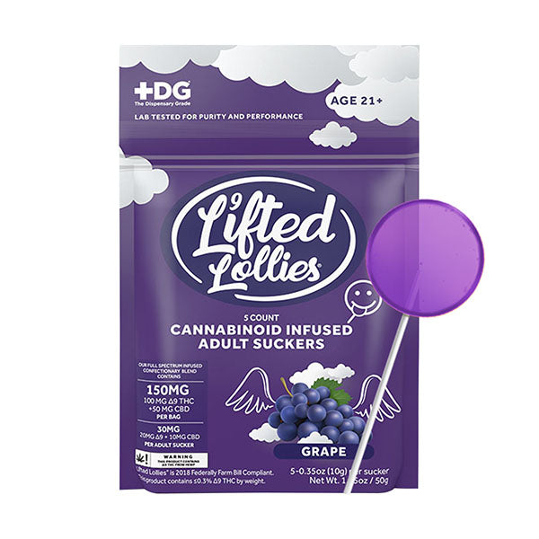 Lifted Lollies Infused Adult Suckers | (5ct) 150mg - Triangle Hemp Wellness