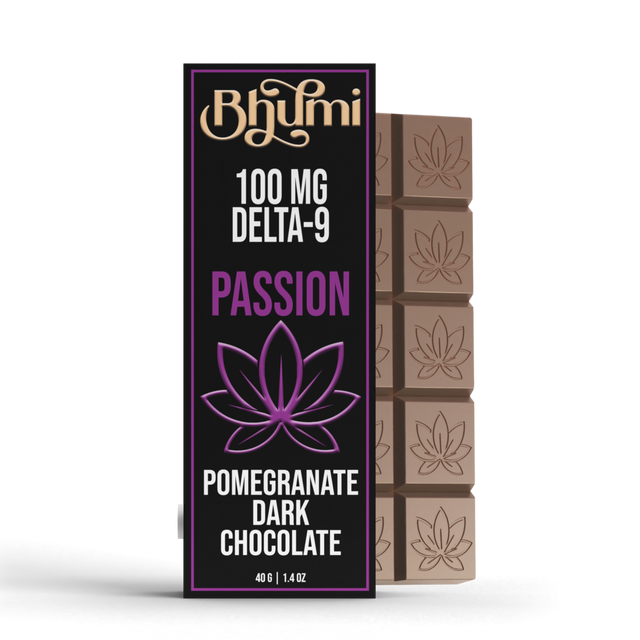 Bhumi Maca Passion Dark Chocolate Bar Delta-9