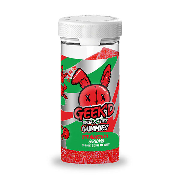 Geek'd Delta-8 + THCP Gummies 3500mg – 175mg Live Resin Per Gummy