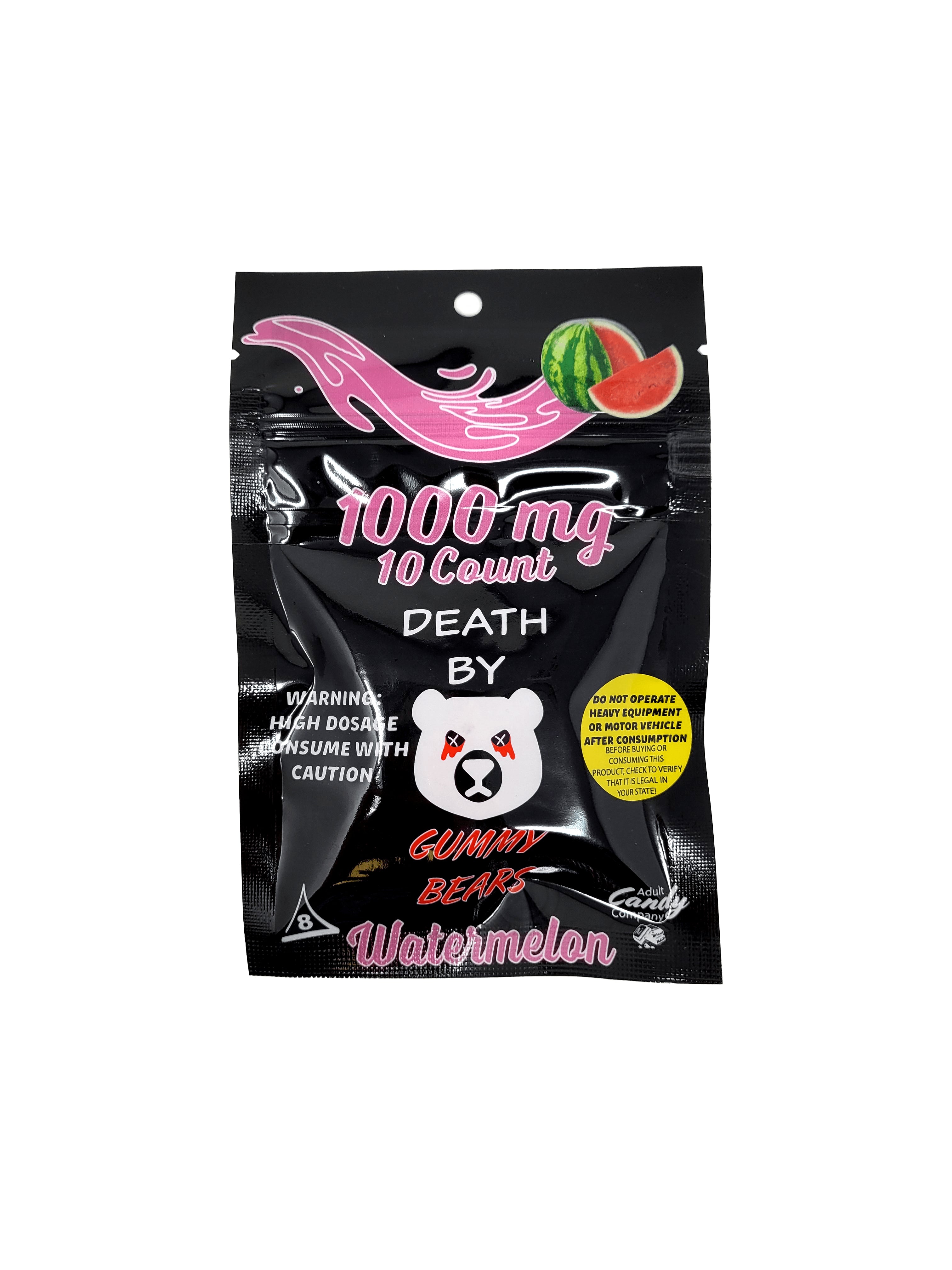Death By Gummy Bears-1000mg/10 gummies per pack - Triangle Hemp Wellness