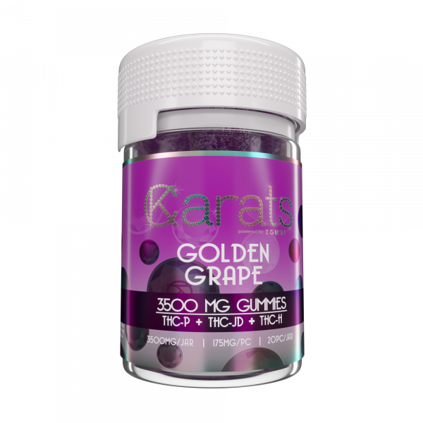 Carats THC-P, THC-JD, THC-H Gummies 3,500mg per jar | 175mg per piece - Triangle Hemp Wellness