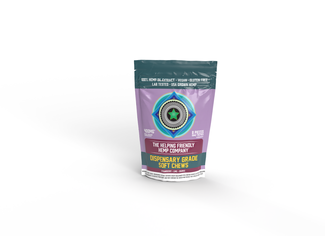 Helping Friendly Dispensary Grade Delta 9 THC + CBG 400mg - Triangle Hemp Wellness