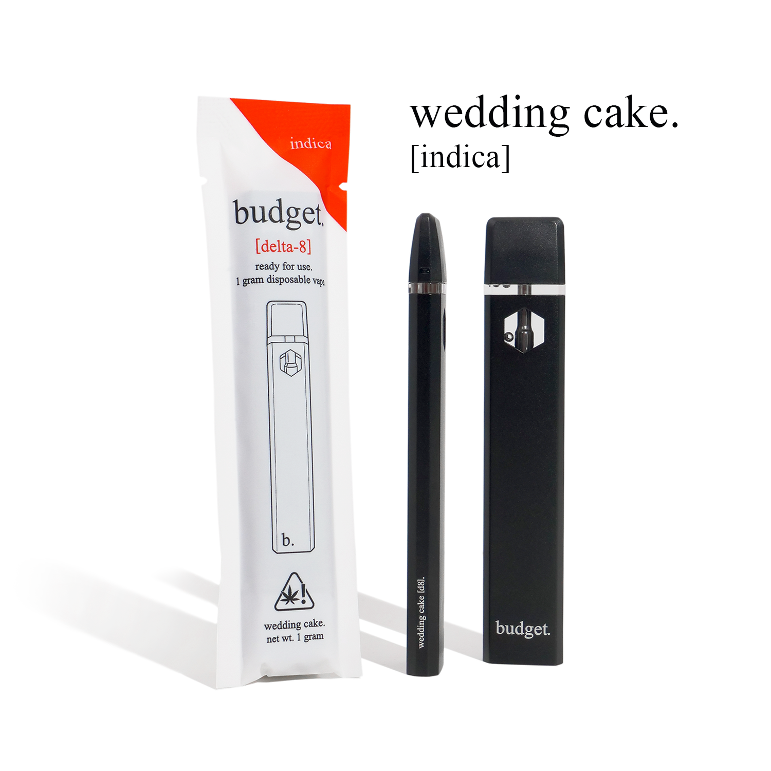 1 gram delta-8 disposable vape by Budget - Triangle Hemp Wellness