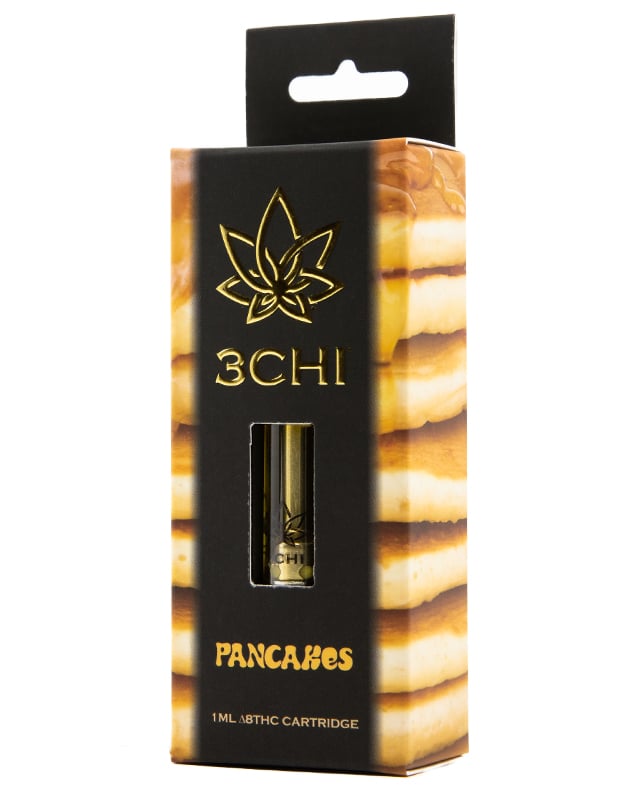 3 CHI Delta 8 THC Vape Cartridge Pancakes (CDT) 1ML - Triangle Hemp Wellness