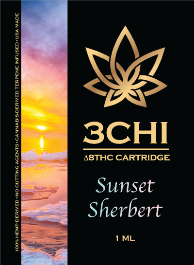 3CHI Sunset Sherbet (CDT) Delta 8 1 ML - Triangle Hemp Wellness