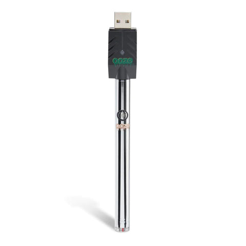 Ooze Twist Slim Pen - 320 MAh Flex Temp Battery - Chrome - Triangle Hemp Wellness